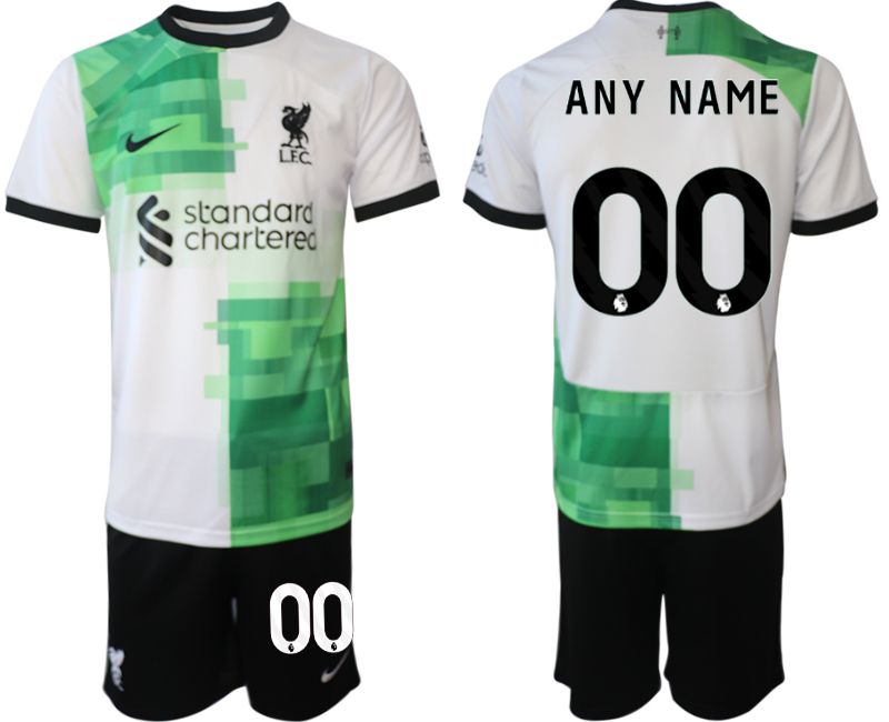 Men 2023-2024 Club Liverpool away white customized Soccer Jersey->->Custom Jersey